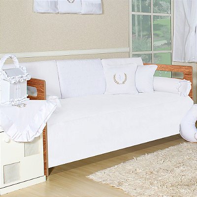 Kit Cama Babá New Provençal Branco 8 Peças