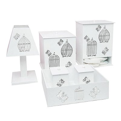 Kit Higiene Glamour Butterfly Mdf