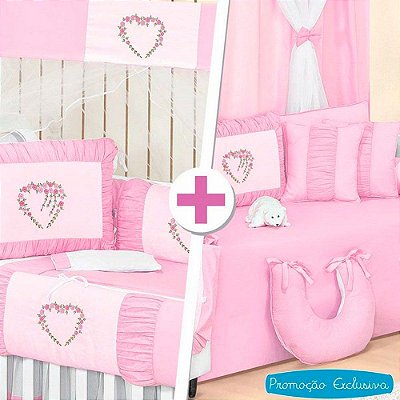 Combo Kit Berço + Kit Cama Babá Lamore