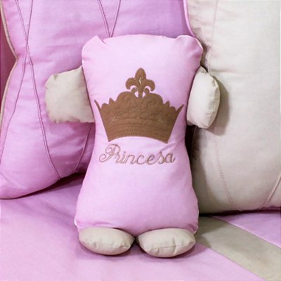 Travesseiro Soninho Princesa Luxo Rosa