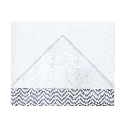 Toalha De Banho Com Capuz Chevron Rosa