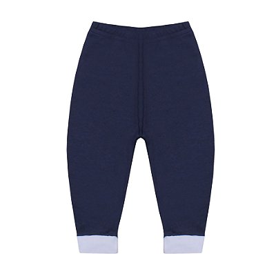 Calça de Malha para Bebê Menino Príncipe Marinho