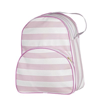 Mochila Queens Listrada Rosa Gg