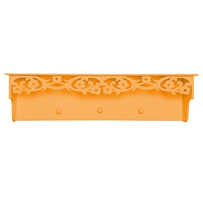 Prateleira Cabideiro Fiori Laranja Mdf