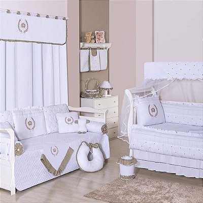 Quarto De Bebê Coroa Premium 36 Peças