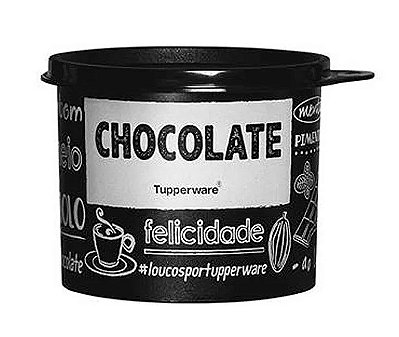 TUPPERWARE REDONDINHA CHOCOLATE 390 GR  P&B