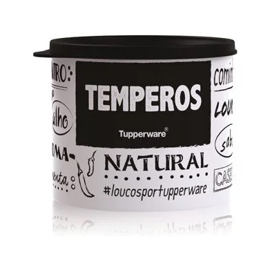 Tupper Redondinha Temperos P&B Tupperware 500 ml