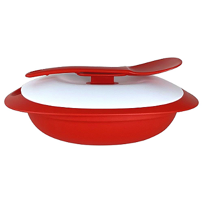 Travessa Mágica Tupperware com colher Vermelha 1,8 L