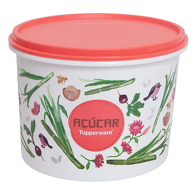 Tupper Caixa Açúcar Floral 1,4 Kg