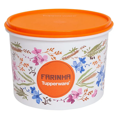 Tupperware Caixa de Farinha 1,8 k  Linha Floral