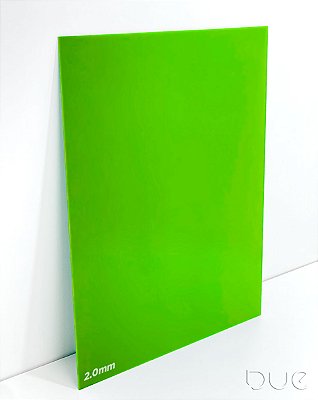 Acrílico Verde Claro - 400x300x2mm