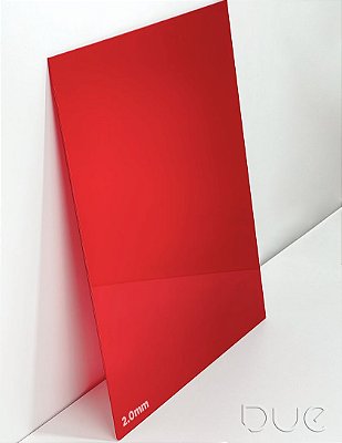 Acrílico Vermelho - 400x300x2mm