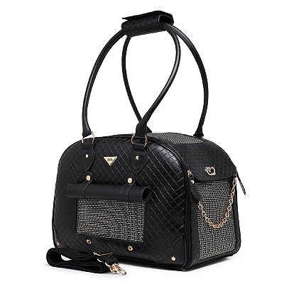 Bolsa Pet Rita Acuio Preta Matelassê G