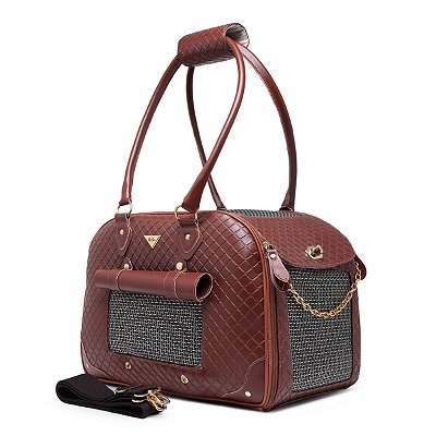 Bolsa Pet Rita Acuio Marrom Matelassê G
