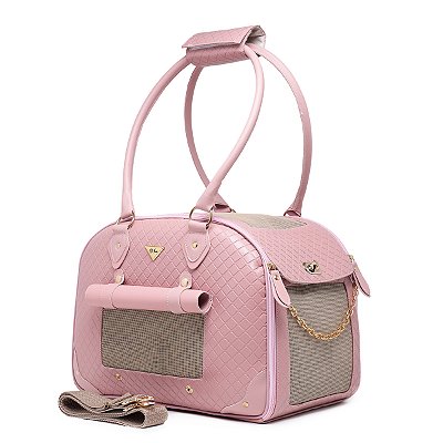 Bolsa Pet Rita Acuio Rosa Matelassê P