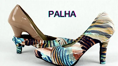 Capa para Sapato Scarpin Bico Fino Palha T01