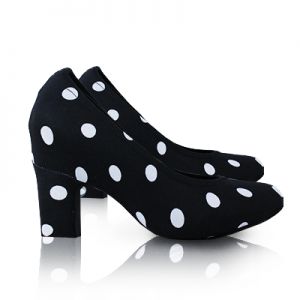 Capa para Sapato Salto Grosso Poá Preto