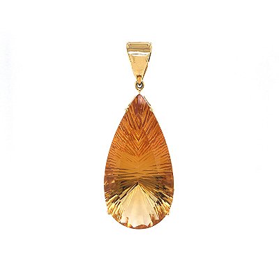 Pingente de Citrino e Ouro Amarelo 18k (P7629)