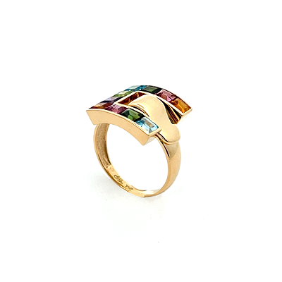 Anel de Mix e Ouro Amarelo 18k (A13780)