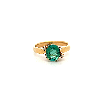 Anel de Turmalina e Ouro Amarelo 18k (PLTTV45Y)