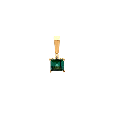 Pingente de Turmalina e Ouro Amarelo 18K (P13703)