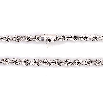 Corrente de Ouro Branco 18k Luxo (C161)