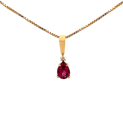 Pingente de Rubelita e Ouro Amarelo 18K (PLTRB20Y)