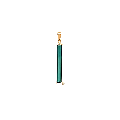 Pingente de Turmalina e Ouro Amarelo 18K (P14451)