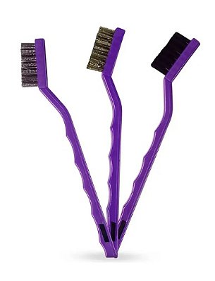 Kit 03 Escovas Nylon Aço Latão - Zacs