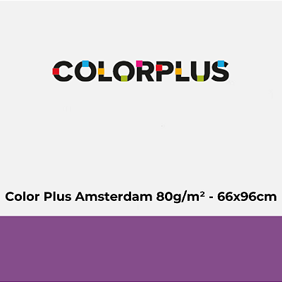 Papel Color Plus Amsterdam 80g/m² 66x96cm - Pacote com 50 folhas
