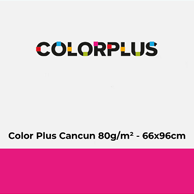 Papel Color Plus Cancun 80g/m² 66x96cm - Pacote com 50 folhas