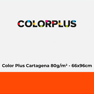 Papel Color Plus Cartagena 80g/m² 66x96cm - Pacote com 50 folhas