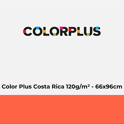 Papel Color Plus Costa Rica 120g/m² 66x96cm - Pacote com 50 folhas