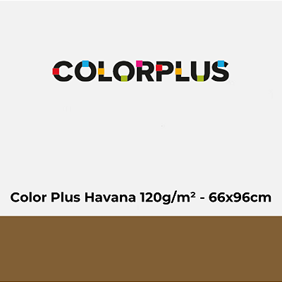Papel Color Plus Havana 120g/m² 66x96cm - Pacote com 50 folhas