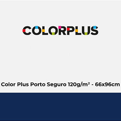 Papel Color Plus Porto Seguro 120g/m² 66x96cm - Pacote com 50 folhas