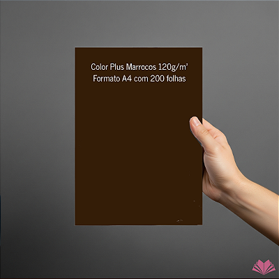 Papel Color Plus A4 Marrocos 120g/m² - Pacote com 200 folhas
