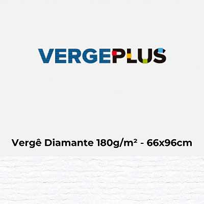 Papel Verge Diamante 180g/m² 66x96cm - Pacote com 25 folhas