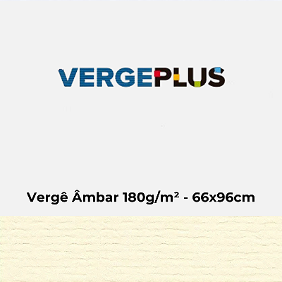 Papel Verge Âmbar 180g/m² 66x96cm - Pacote com 25 folhas