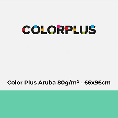 Papel Color Plus Aruba 80g/m² 66x96cm - Pacote com 50 folhas