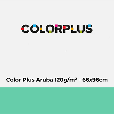 Papel Color Plus Aruba 120g/m² 66x96cm - Pacote com 50 folhas
