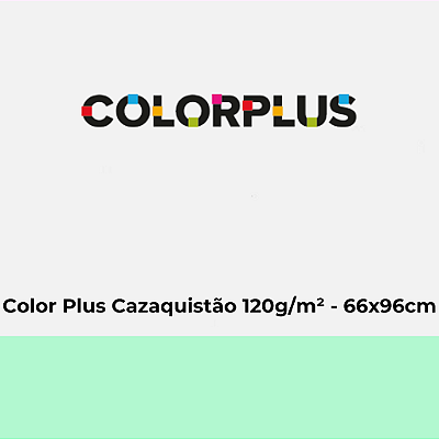 Papel Color Plus Cazaquistão 120g/m² 66x96cm - Pacote com 50 folhas