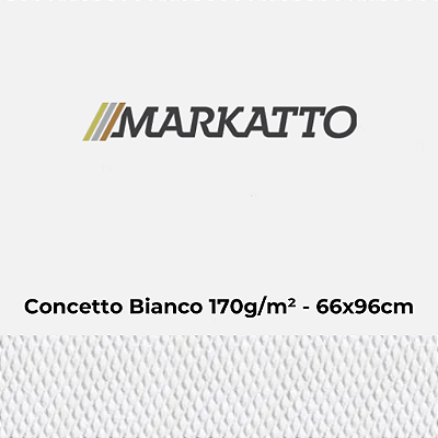 Papel Markatto Concetto Bianco 170g/m² 66x96cm - Pacote com 25 folhas