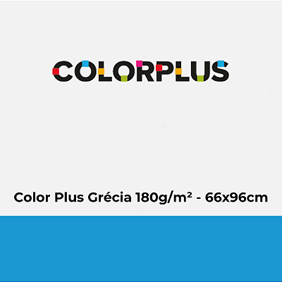 Papel Color Plus Grécia 180g/m² 66x96cm - Pacote com 25 folhas