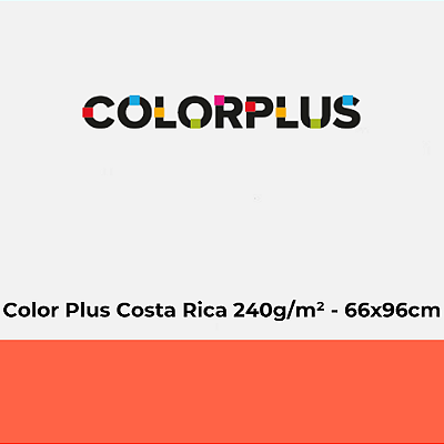Papel Color Plus Costa Rica 240g/m² 66x96cm - Pacote com 25 folhas