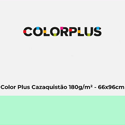Papel Color Plus Cazaquistão 180g/m² 66x96cm - Pacote com 25 folhas