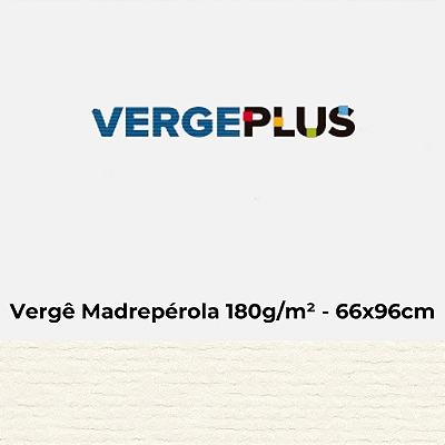 Papel Verge Madrepérola 180g/m² 66x96cm - Pacote com 25 folhas