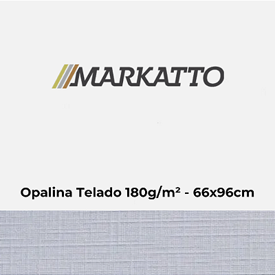 Papel Markatto Opalina Telado 180g/m² 66x96cm - Pacote com 25 folhas