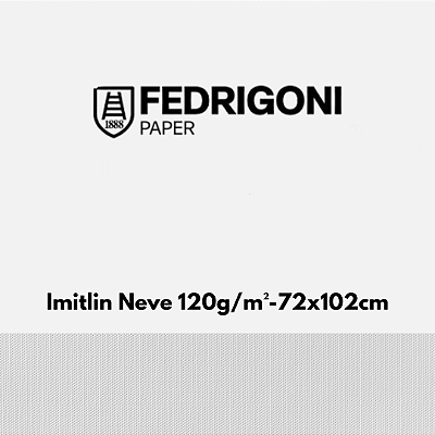 Papel Imitlin R/55 Aida Neve 120g/m² Tamanho 72x102cm - Pacote com 50 folhas