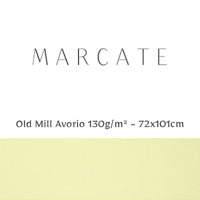 Papel Marcate Old Mill Avório 130g/m² Tamanho 70x100cm - Pacote com 50 folhas
