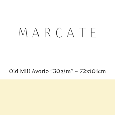Papel Marcate Old Mill Avório 130g/m² Tamanho 72x101cm - Pacote com 50 folhas
